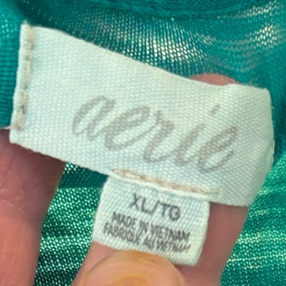 Aerie Teal Short Sleeve Tee - Picture 2 of 4